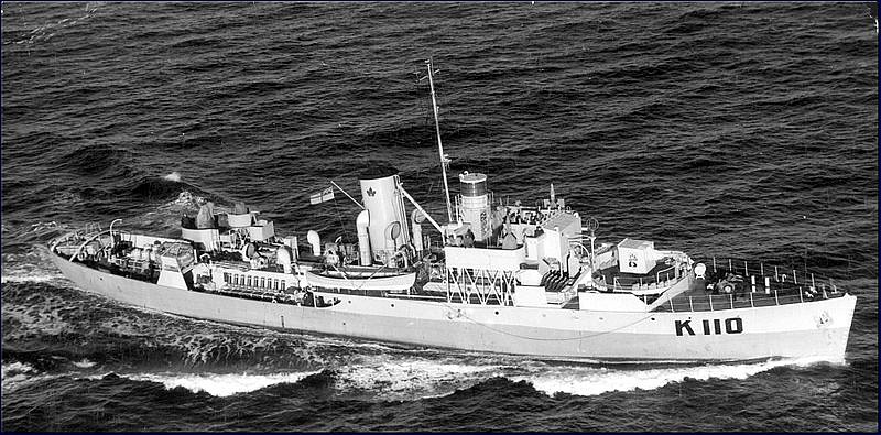 La corbeta canadiense del tipo flower HMCS Shediac