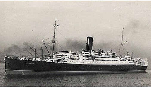 El SS California como buque civil de pasaje