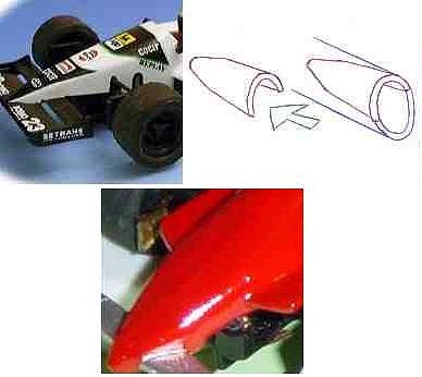 La parte anterior del Ferrari 126/C2.