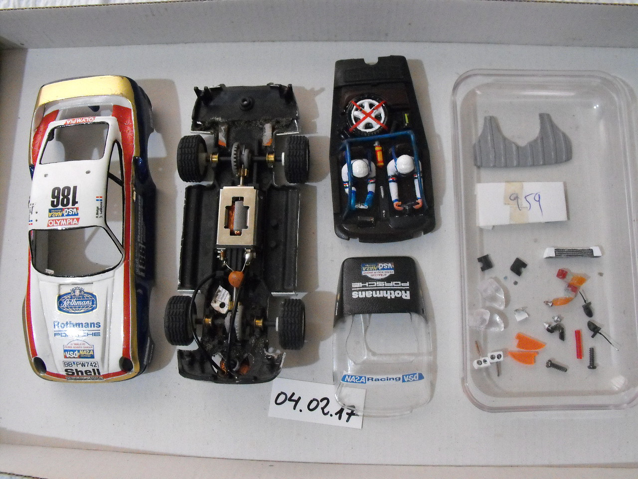 Accesorios del Porsche 959 del Dakar